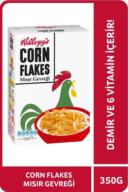 Corn Flakes Kahvaltılık Nostaljik Paket Mısır Gevreği 350 Gr,Lif ve Demir Kaynağı