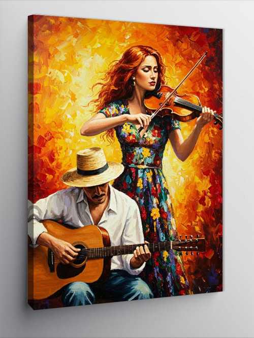 Kanvas Tablo Müzik ve Kırsal Romantizm