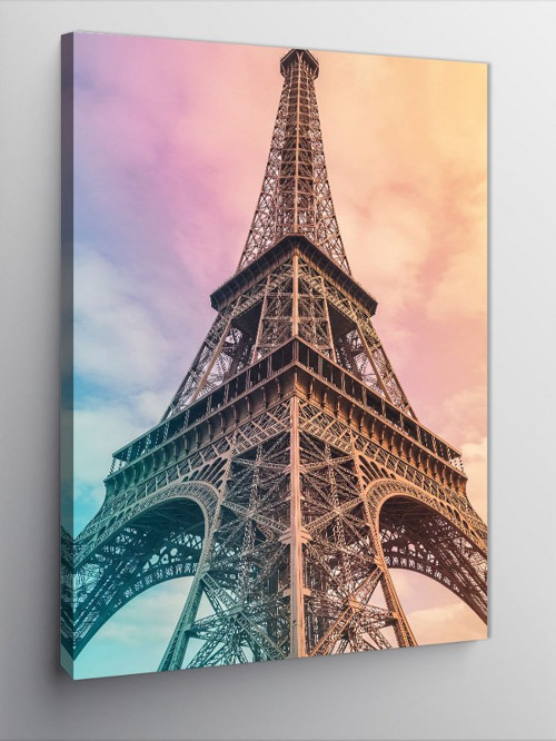 Kanvas Tablo Eiffel Kulesi Gün Batımı
