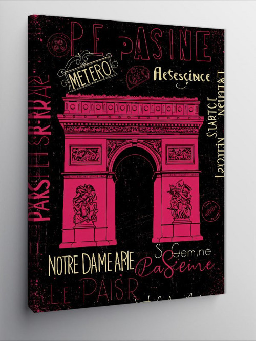 Kanvas Tablo Paris Poster Tasarımı