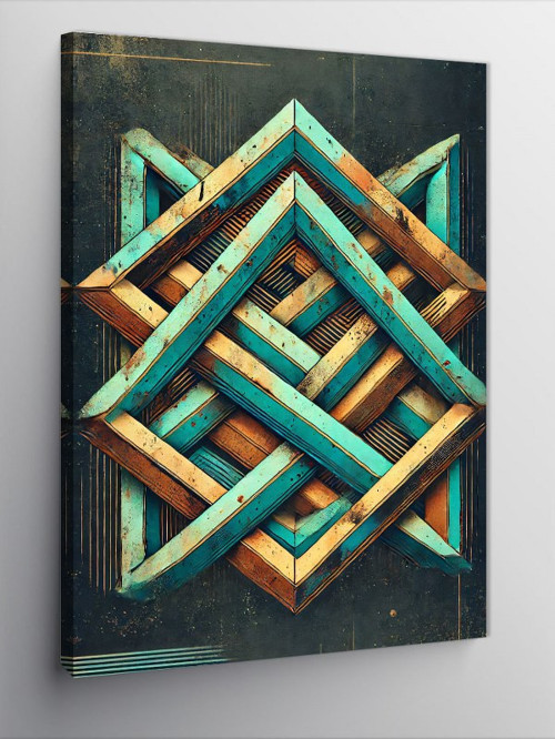 Kanvas Tablo Soyut Geometrik Sanat