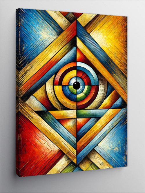 Kanvas Tablo Soyut Geometrik Desen