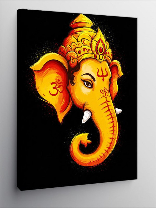 Kanvas Tablo Lord Ganesha Çizimi