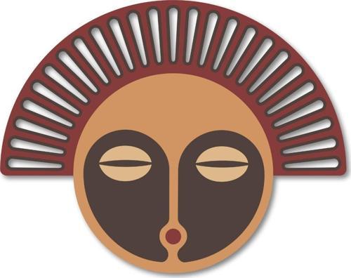 El Yapımı Üç Boyutlu Ahşap Modern Afrika Kabile Maskesi Ev Ve Ofis Duvar Dekoru