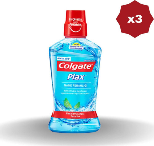 Plax Çok Nane Ferahlığı Mavi 250 Ml - (3 Adet)
