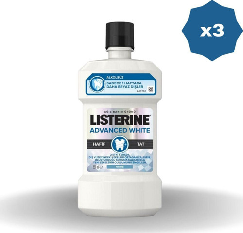Li̇Steri̇Ne Advanced Whi̇Te Ağiz Gargara 500 Ml - (3 Adet)