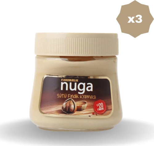 Nuga Sütlü Fındık Kreması 350 Gr - (3 Adet)