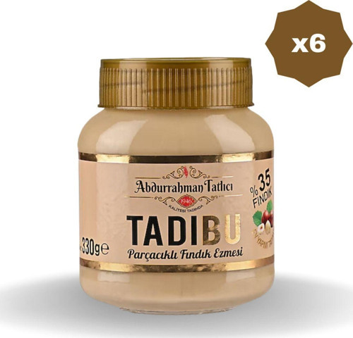 Tadıbu Fındık Ezmesi Parçacıklı 330 Gr - (6 Adet)