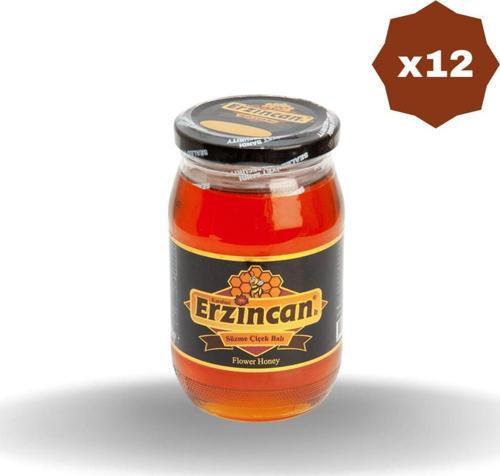 Erzincan Süzme Çiçek Balı 225 Gr - (12 Adet)