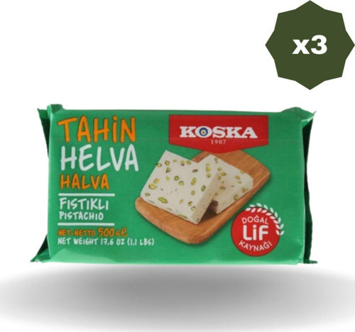 Antep Fıstıklı Helva 500 Gr - (3 Adet)