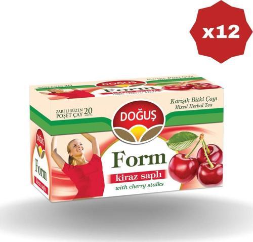Bitki Form Kiraz Saplı 20'Li - (12 Adet)