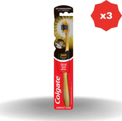 360 Gold Single Yumuşak Diş Fırçası - (3 Adet)