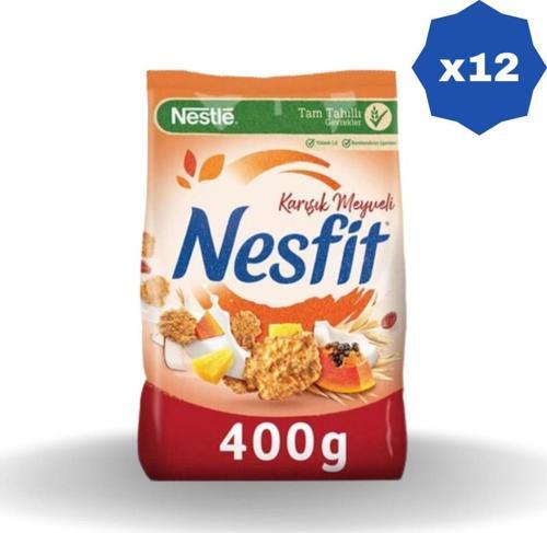 Nesfit Meyveli Mısır Gevreği 400 Gr. - (12 Adet)