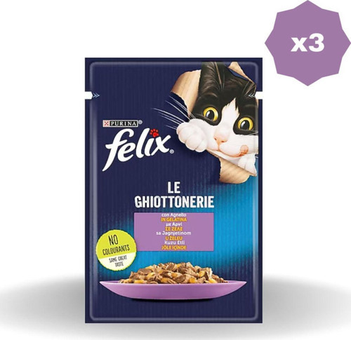 Kedi Yaş Mama Kuzu Etli 85 Gr - (3 Adet)