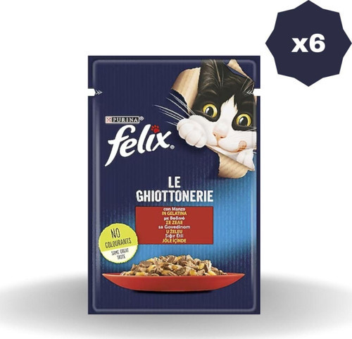 Kedi Yaş Mama Sığır Etli 85 Gr - (6 Adet)
