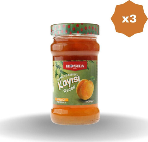 Kayısı Reçeli 380 Gr - (3 Adet)