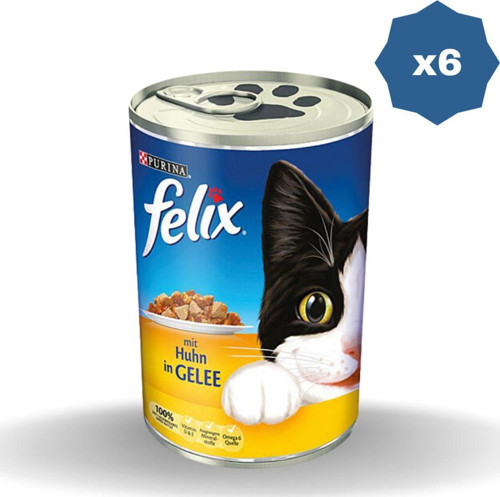 Konserve Kedi Maması Tavuklu 400 Gr - (6 Adet)