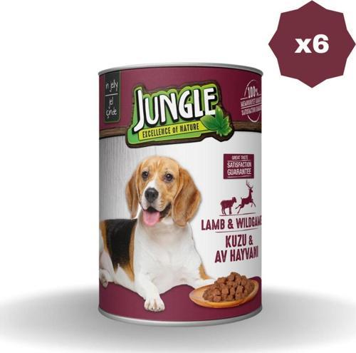 Kuzu Etli Av Köpek Konservesi 400 Gr - (6 Adet)