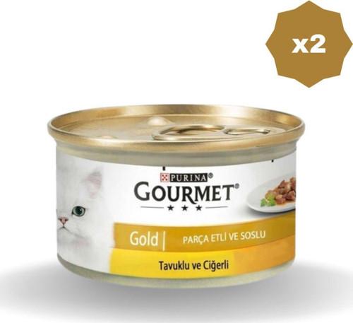 Gold Parça Etli Ve Soslu Tavuk Ciğer 85 Gr - (2 Adet)