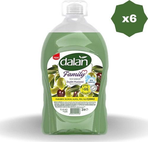 Fami̇Ly Sivi Sabun Zeyti̇N Muci̇Zesi̇ 3 Lt- (6 Adet)