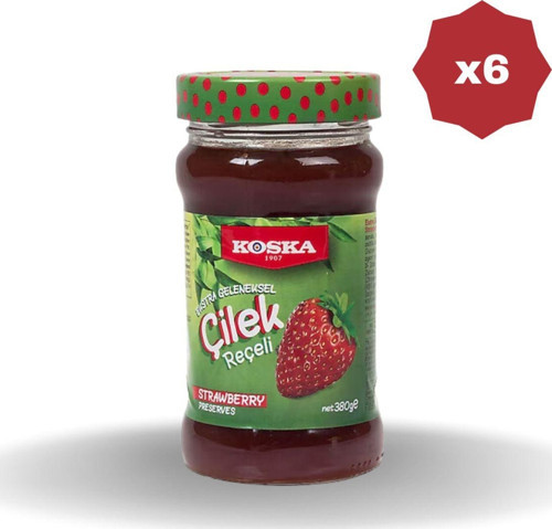 Çilek Reçeli 380 Gr - (6 Adet)