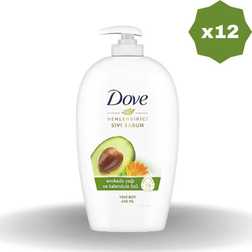 Avakado Ve Kalendula Özlü Sıvı Sabun 450 Ml - (12 Adet)