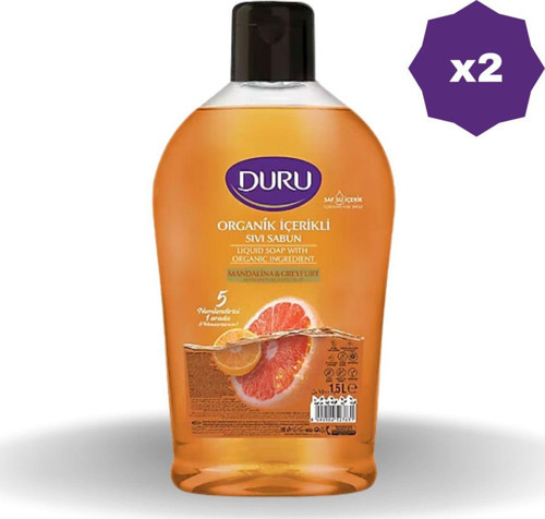 Sıvı Sabun Mandalina&Greyfurt 1.5Lt- (2 Adet)