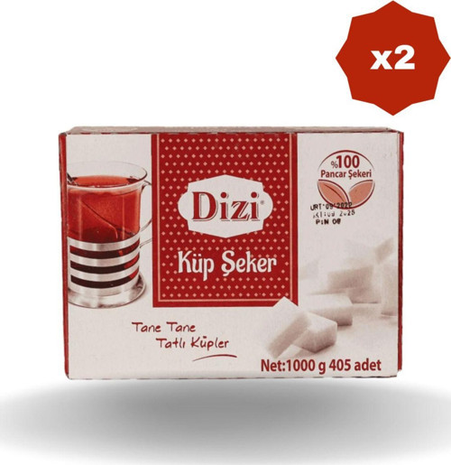 Dizi Küp Şeker 405'Li 1000 Gr - (2 Adet)