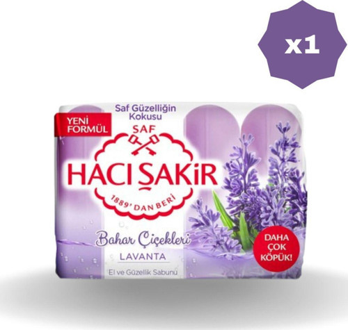 Hacışakir Güzellik Sabunu Lavanta 4X70 Gr - (1 Adet)