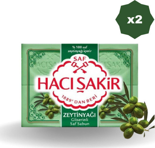 Hacışakir Zeytinyağlı Sabun 600 Gr - (2 Adet)
