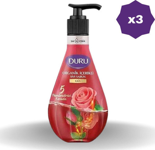 Sıvı Sabun Gül 500 Ml - (3 Adet)