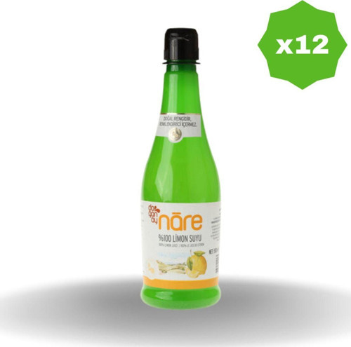 %100 Limon Sos Pet 500 Ml - (12 Adet)