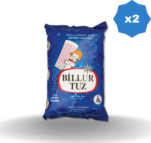 Billur İyotlu Tuz 1500 Gr - (2 Adet)