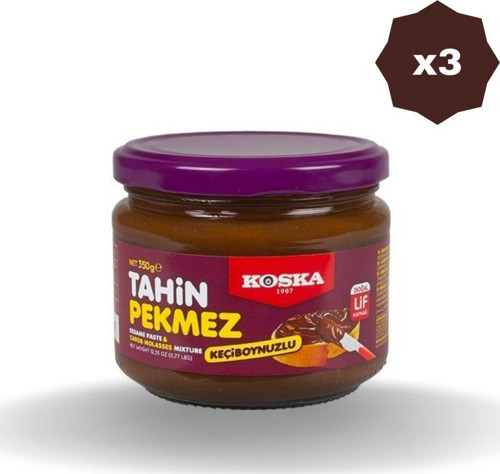 Tahin Pekmez Keçiboynuzlu 350 Gr - (3 Adet)