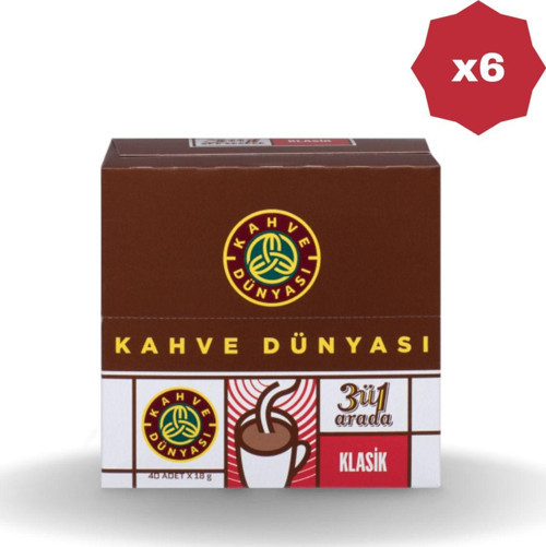 3N1 Kahve 18 Gr 40'Lı - (6 Paket)