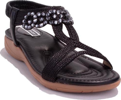 DZA07-74172497 Siyah Günlük Ortopedik Kadın sandalet
