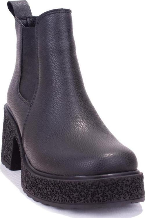 DZA07-8962200 Siyah Günlük Platform Topuklu Kadın Bot