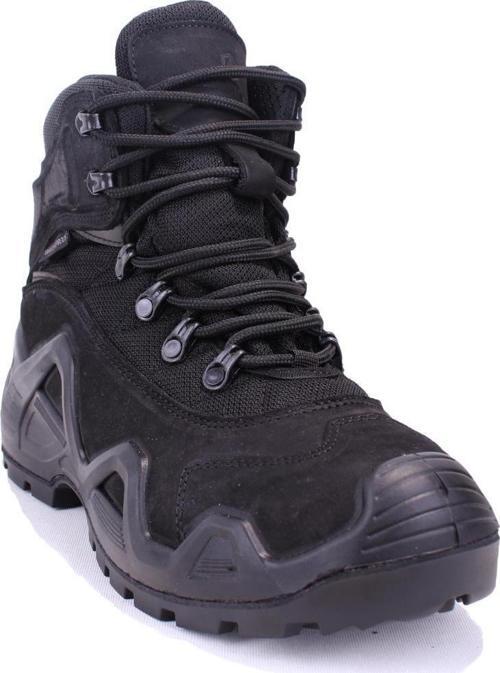 Leopard 100023015 Siyah Ortopedik Outdoor Waterproof Erkek Deri Bot