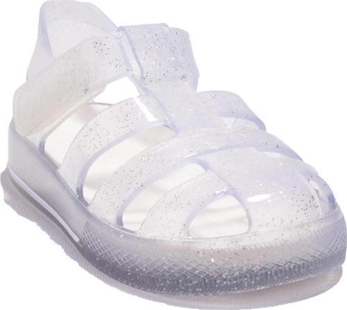 S10265 Star Glitter Beyaz Ortopedik Günlük Kız Çocuk Sandalet