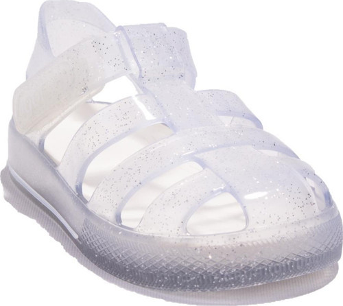 S10265 Star Glitter Beyaz Ortopedik Günlük Kız Çocuk Sandalet