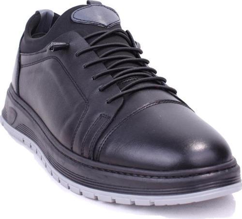 DMA08-640DG Siyah Ortopedik Günlük Erkek Deri Ayakkabı