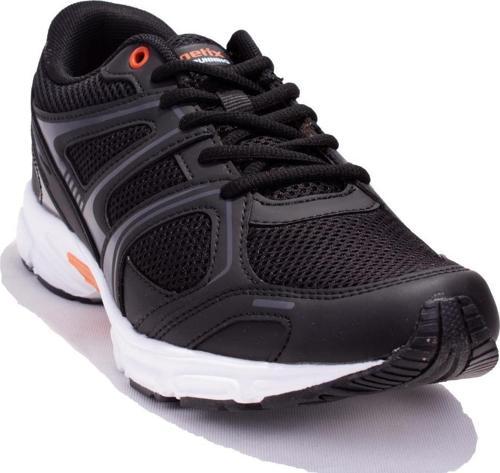 Arıon Siyah Beyaz Ortopedik Günlük  Erkek Spor Ayakkabı