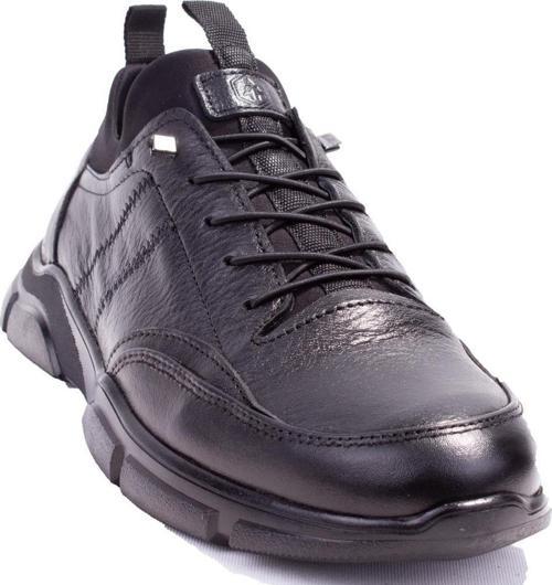 10221555 Siyah Ortopedik Günlük Erkek Deri Ayakkabı