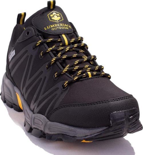 Shell Siyah Sarı Ortopedik Outdoor Waterproof Erkek Spor Ayakkabı