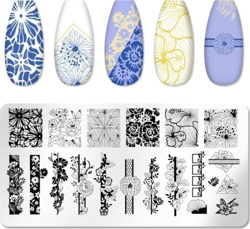 Nail Art Stampa Plakası, Stamper Desen Baskı Paleti