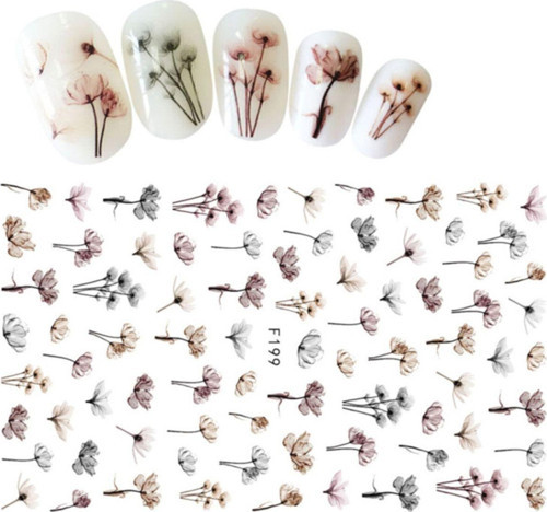 Nail Art Tırnak Süsleme Sticker, Tırnak Dövmesi, Tırnak Tattoo