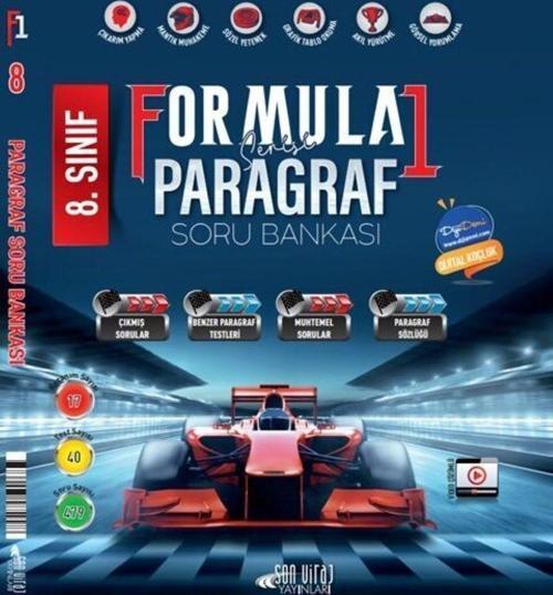 Son Viraj Yayınları 8. Sınıf LGS Paragraf Formula 1 Serisi Soru Bankası