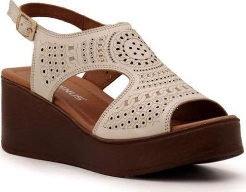 2113604Y DOLGU TOPUK COMFORT DERİ KADIN SANDALET