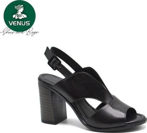 24381500Y TOPUKLU DERİ KADIN SANDALET