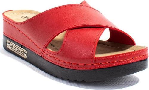 DZA37-3029 Kırmızı Günlük Ortopedik Kadın Terlik